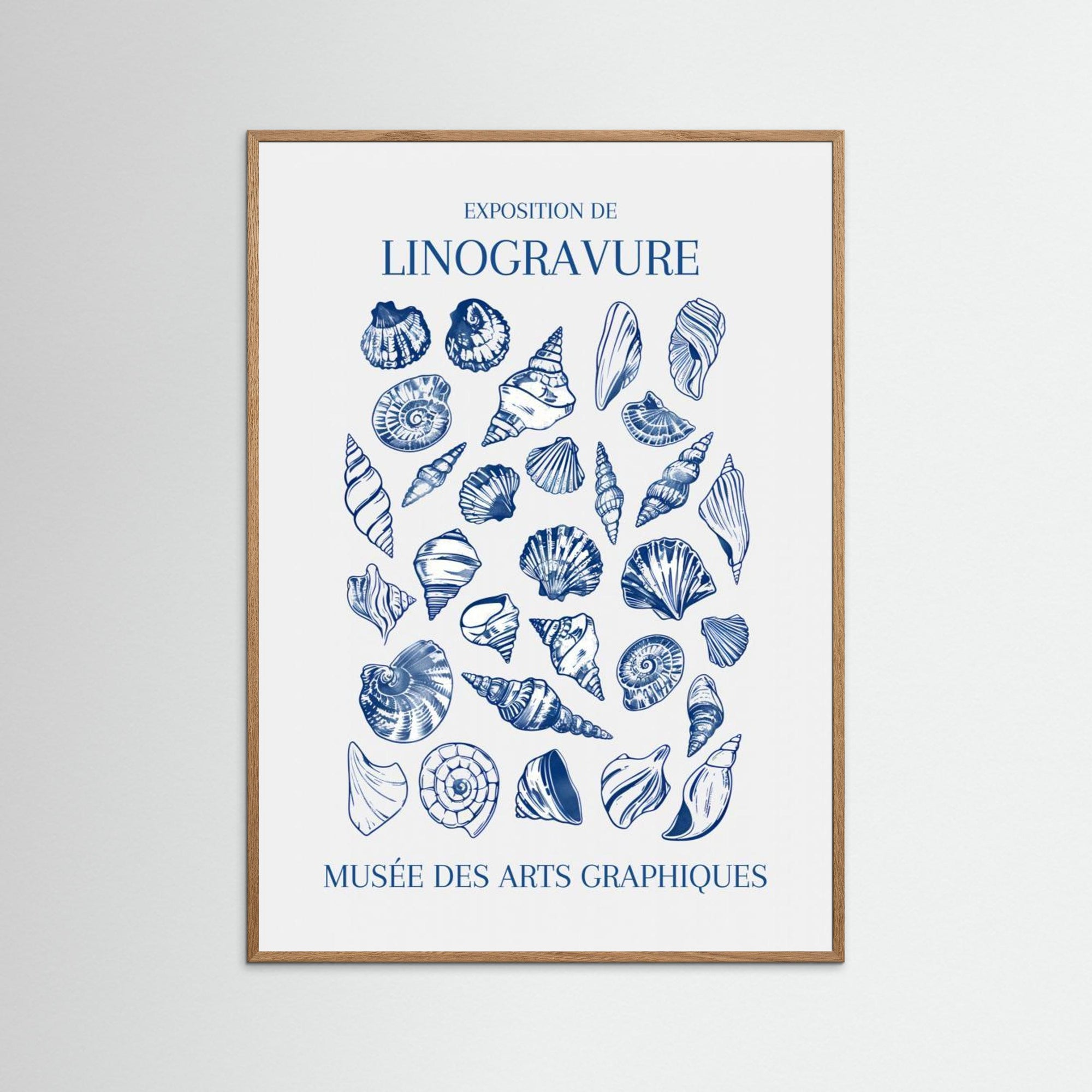 Lino Seashell Art Market by Jolly And Dash Oak Nature No border
