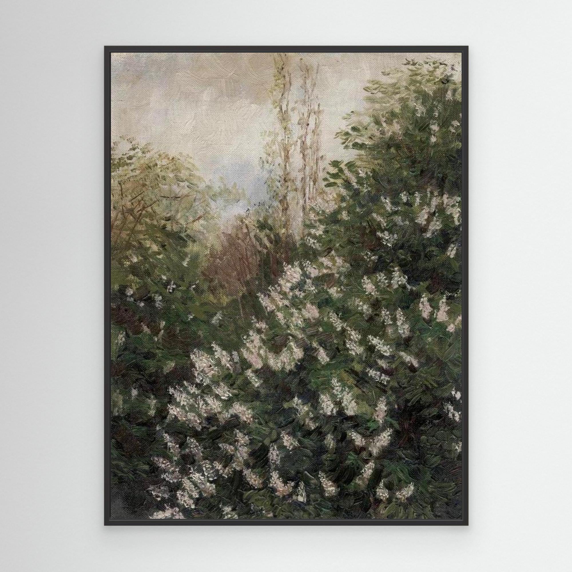 Botanical Blossom Art | Canvas Black