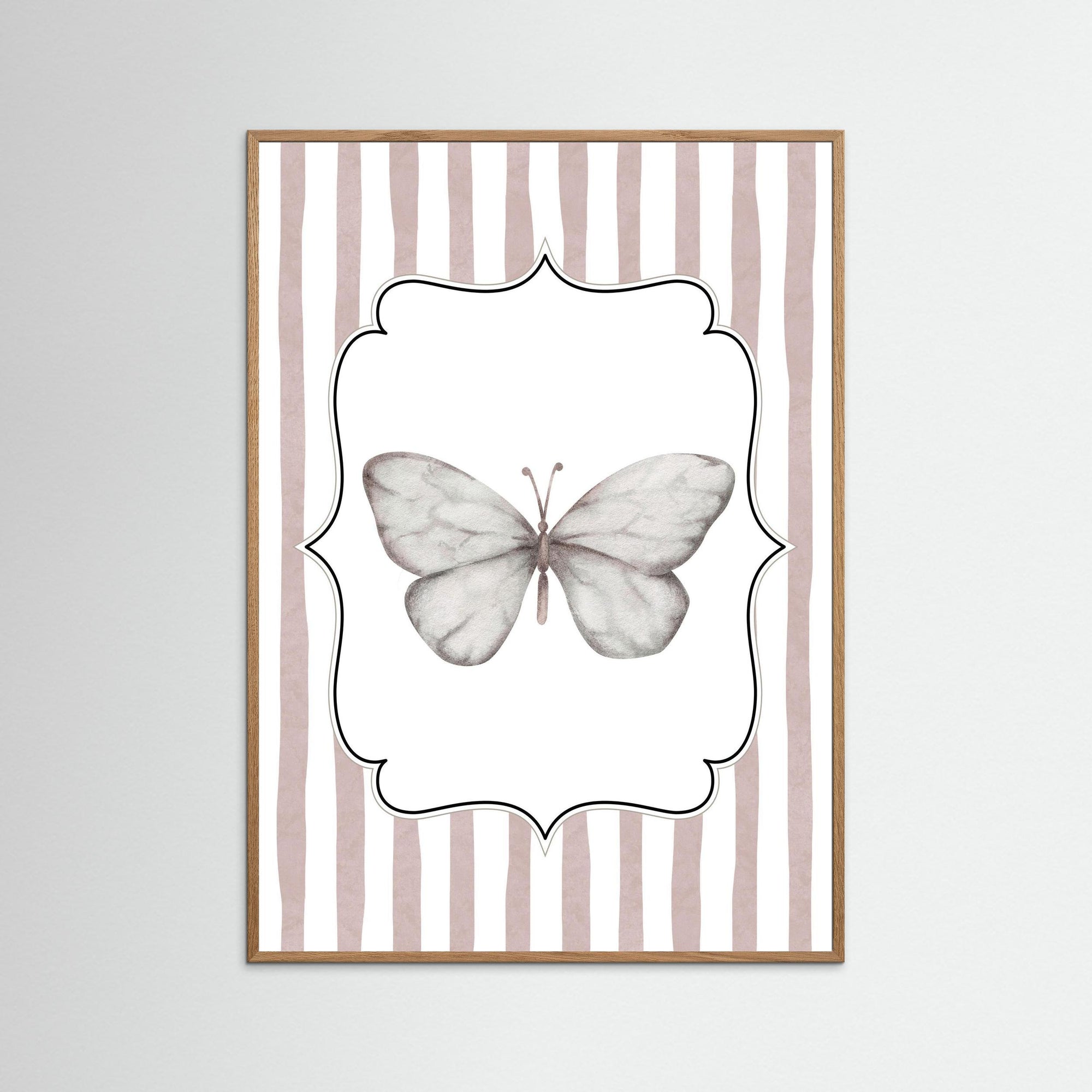 Butterfly Art Print | Children's Room &amp; Nursery Wall Art Oak Nature