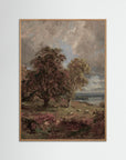 Autumn Landscape Art Print Oak Nature No border