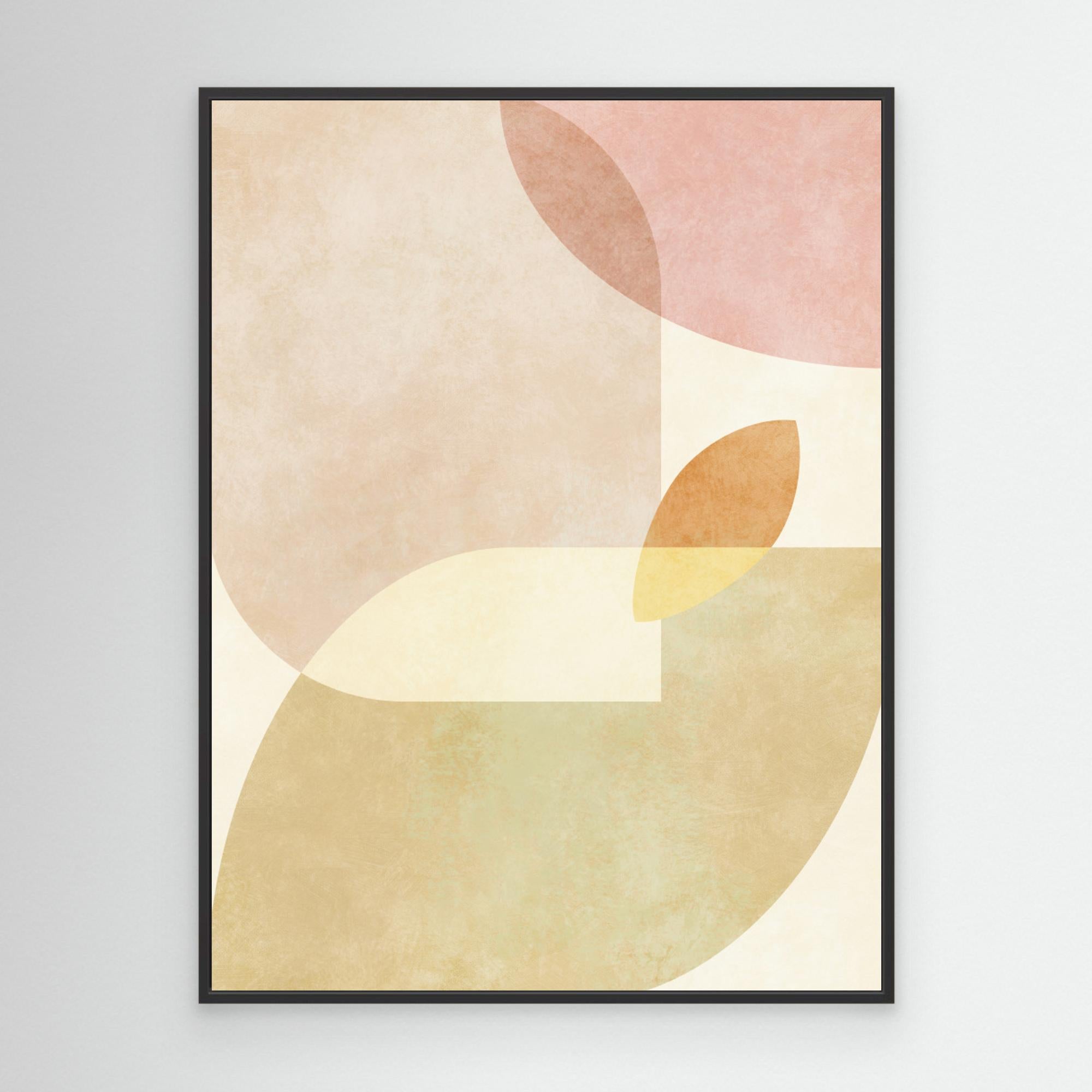 Aqua Shapes1 Kopie by Ana Rut Bre Black