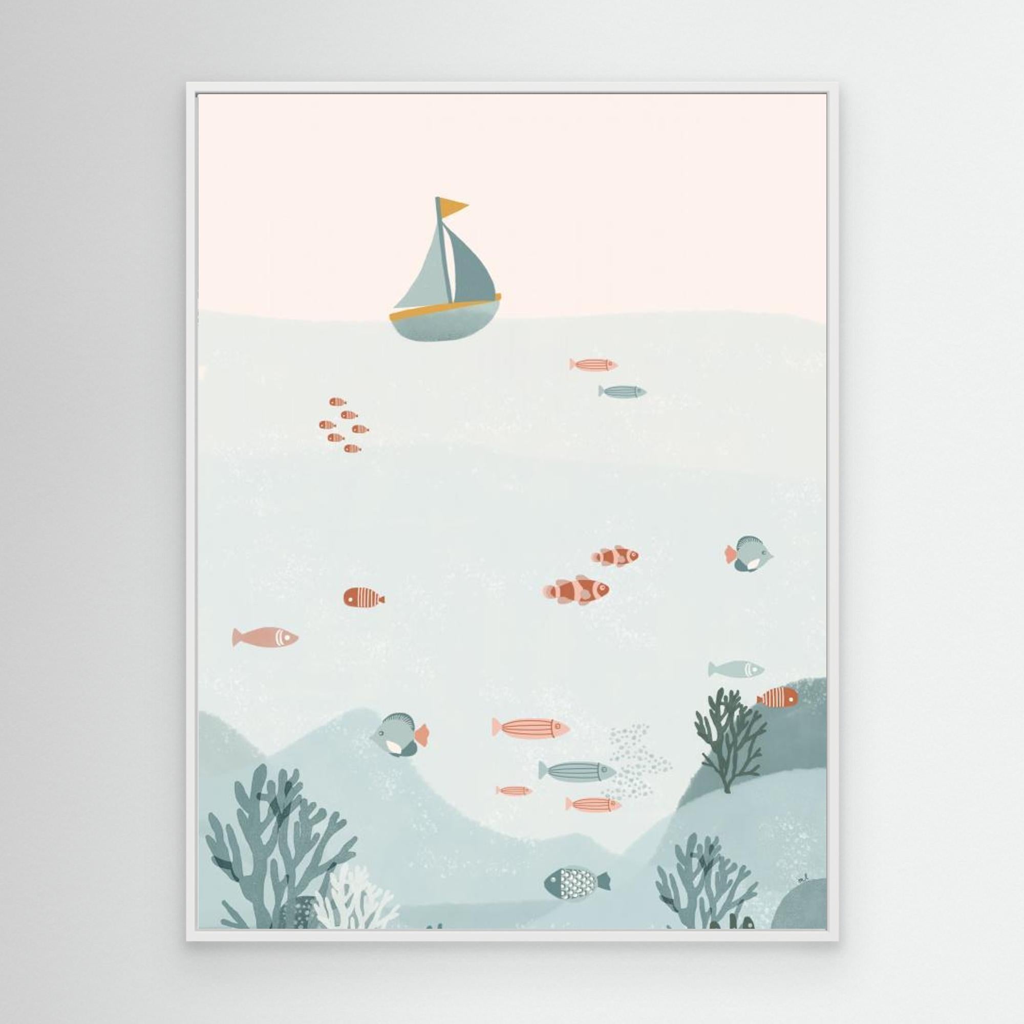 Under the Blue Sea by Menina Lisboa White