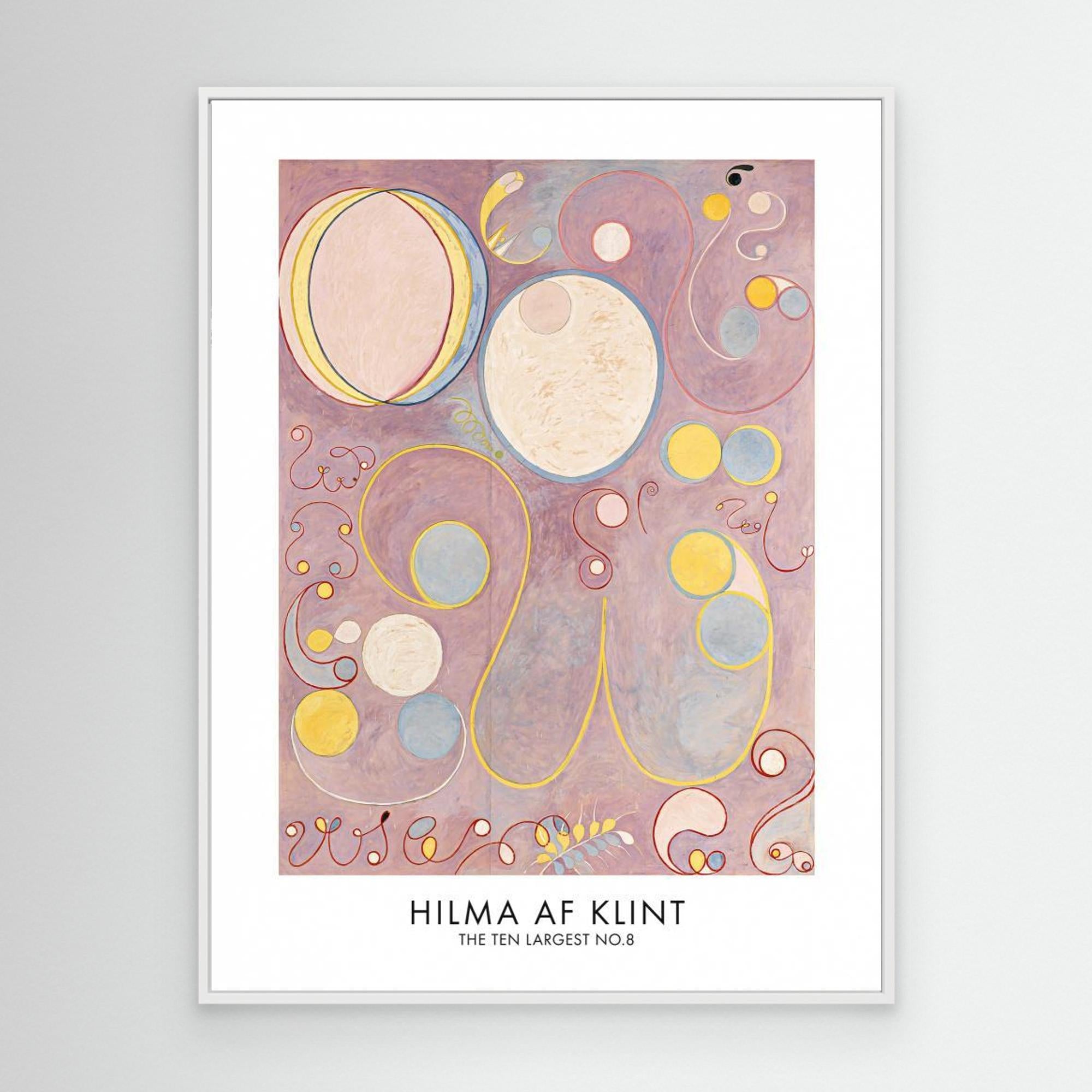 The Ten Largest No.8 Poster by Pictufy White