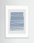 Blue Strokes by Pictufy Studio White Wood White