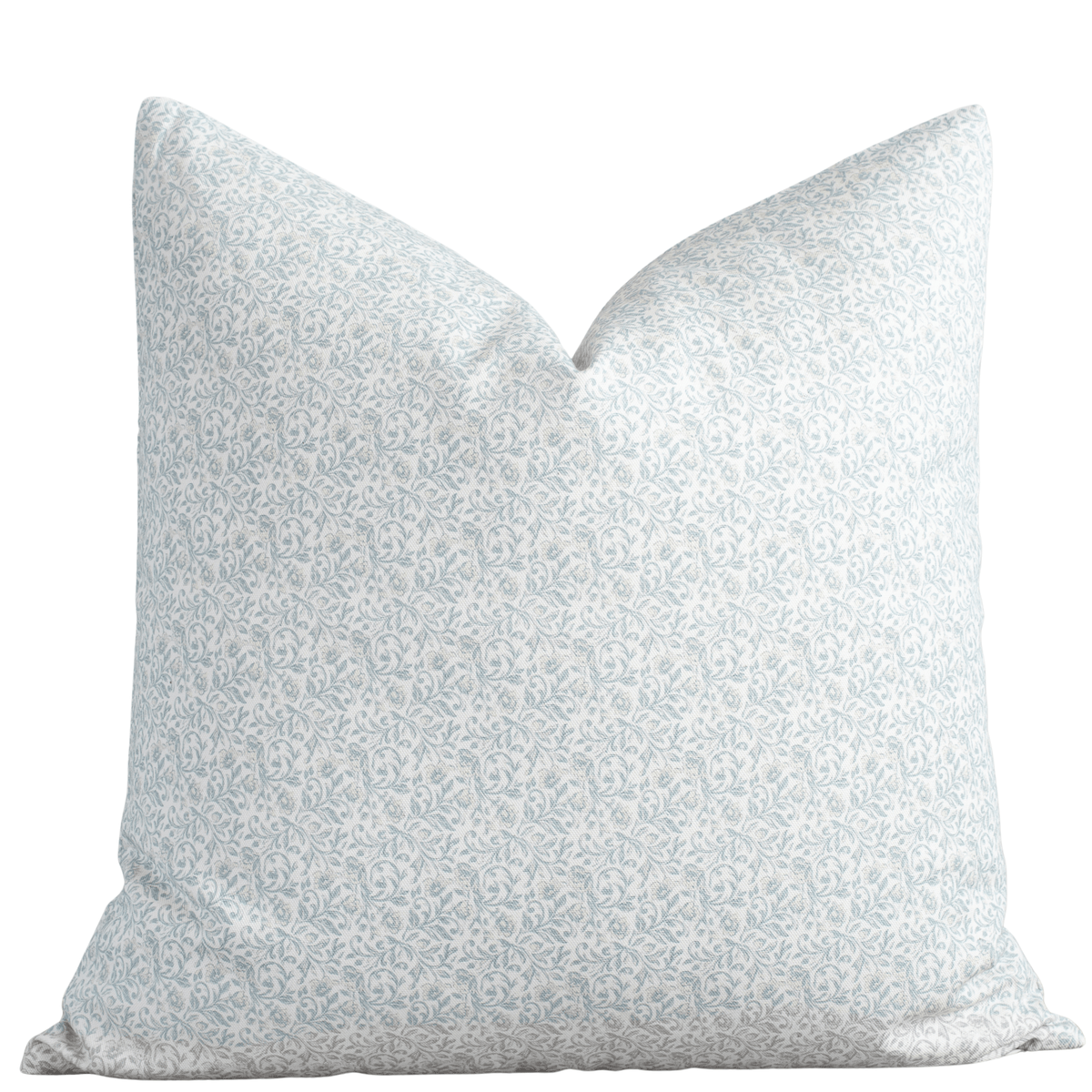 Amelie Soft Blue Floral Pillow Cover