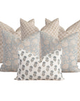 Seabrook Bedroom Pillow Combination | Set of Six Pillow Covers