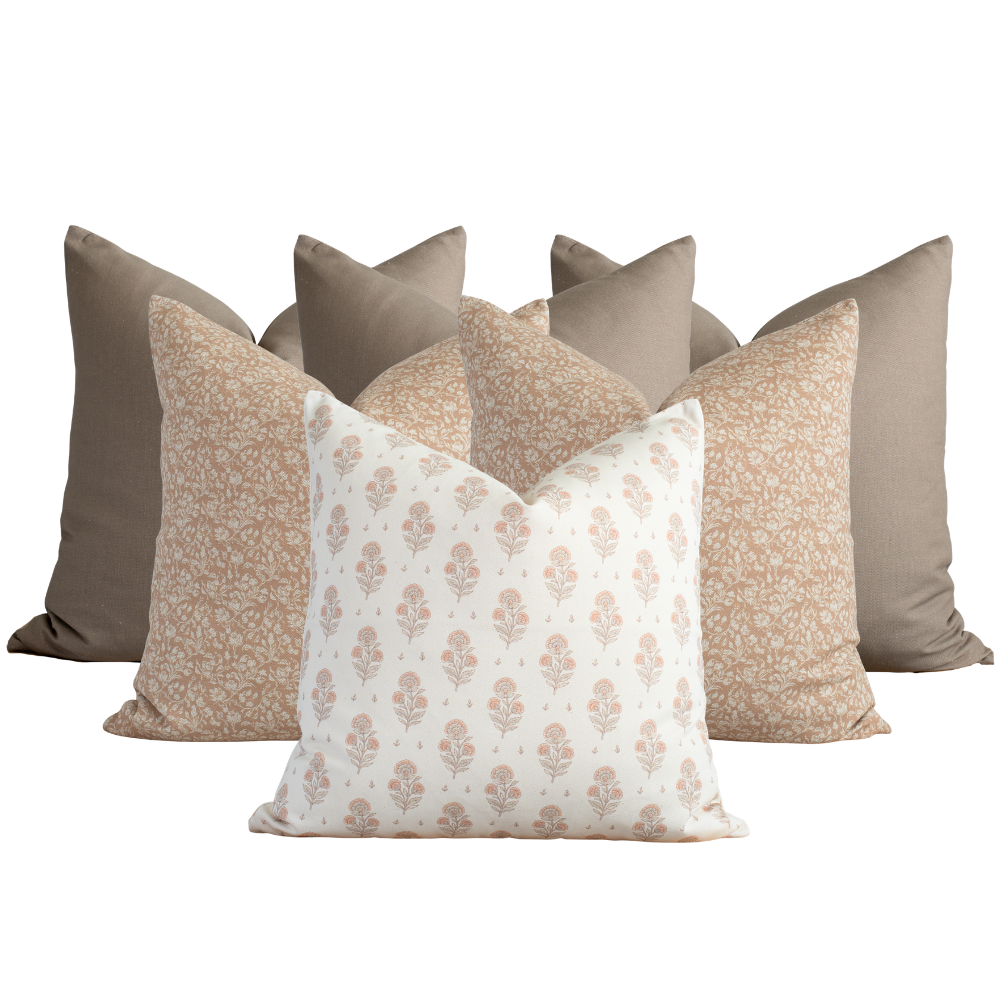 Seren Bedroom Pillow Combination | Set of Six Pillow Covers