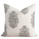 Vanya Floral Block Printed Pillow Cover | Blue, Green