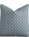 Noelle Indigo Floral Pillow Cover