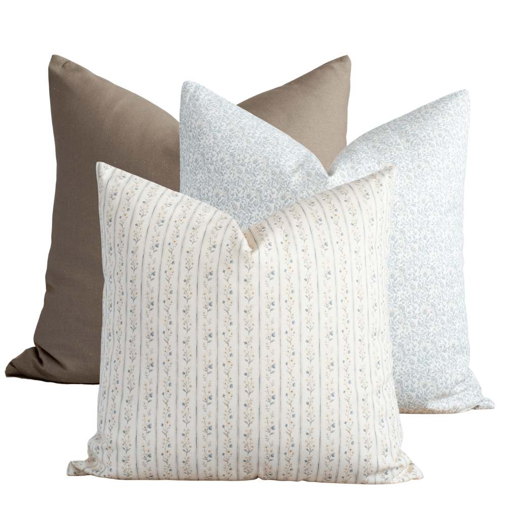 Lucille Pillow Combination | Set of Three Pillow Covers