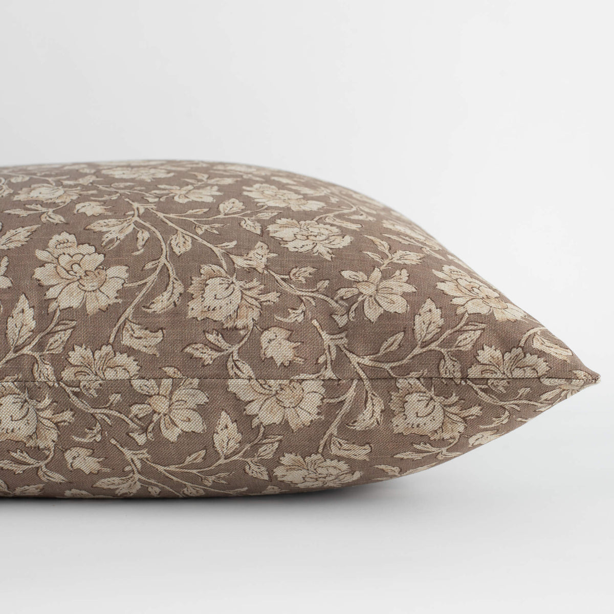 Clara Taupe Floral Pillow Cover