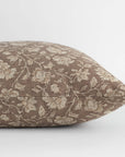 Clara Taupe Floral Pillow Cover
