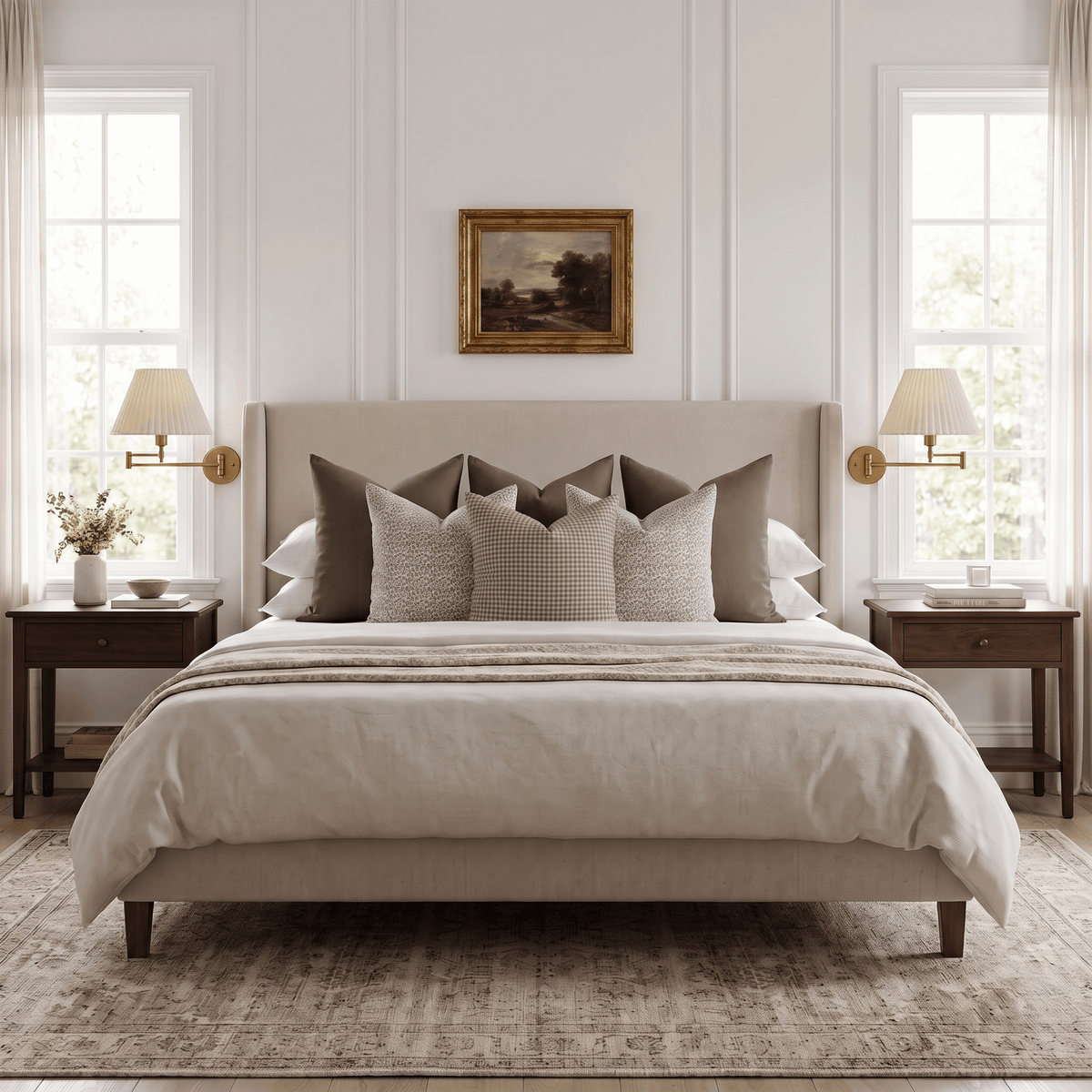 Maura Bedroom Pillow Combination | Set of Six Pillow Covers