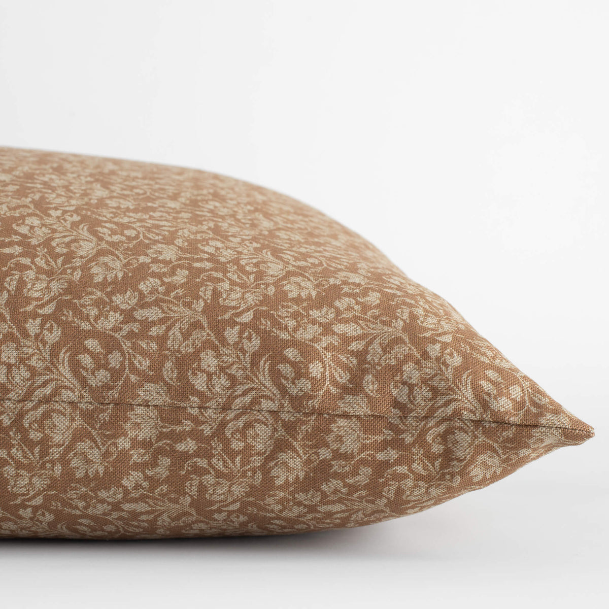 Louisa Brown Floral Pillow Cover