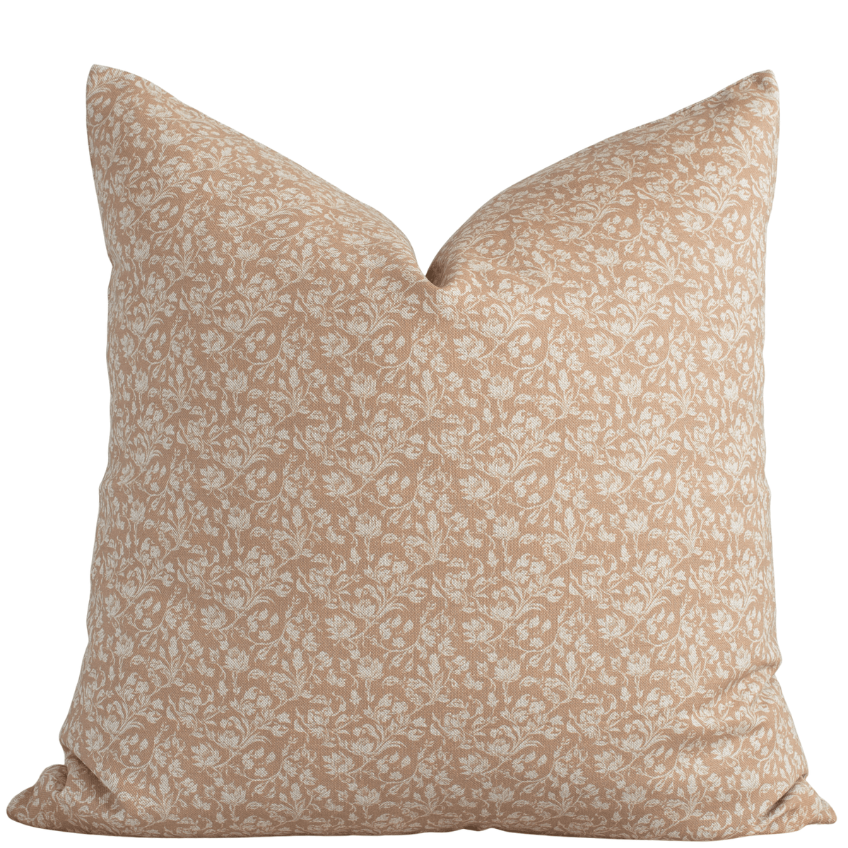 Louisa Brown Floral Pillow Cover