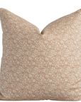 Louisa Brown Floral Pillow Cover