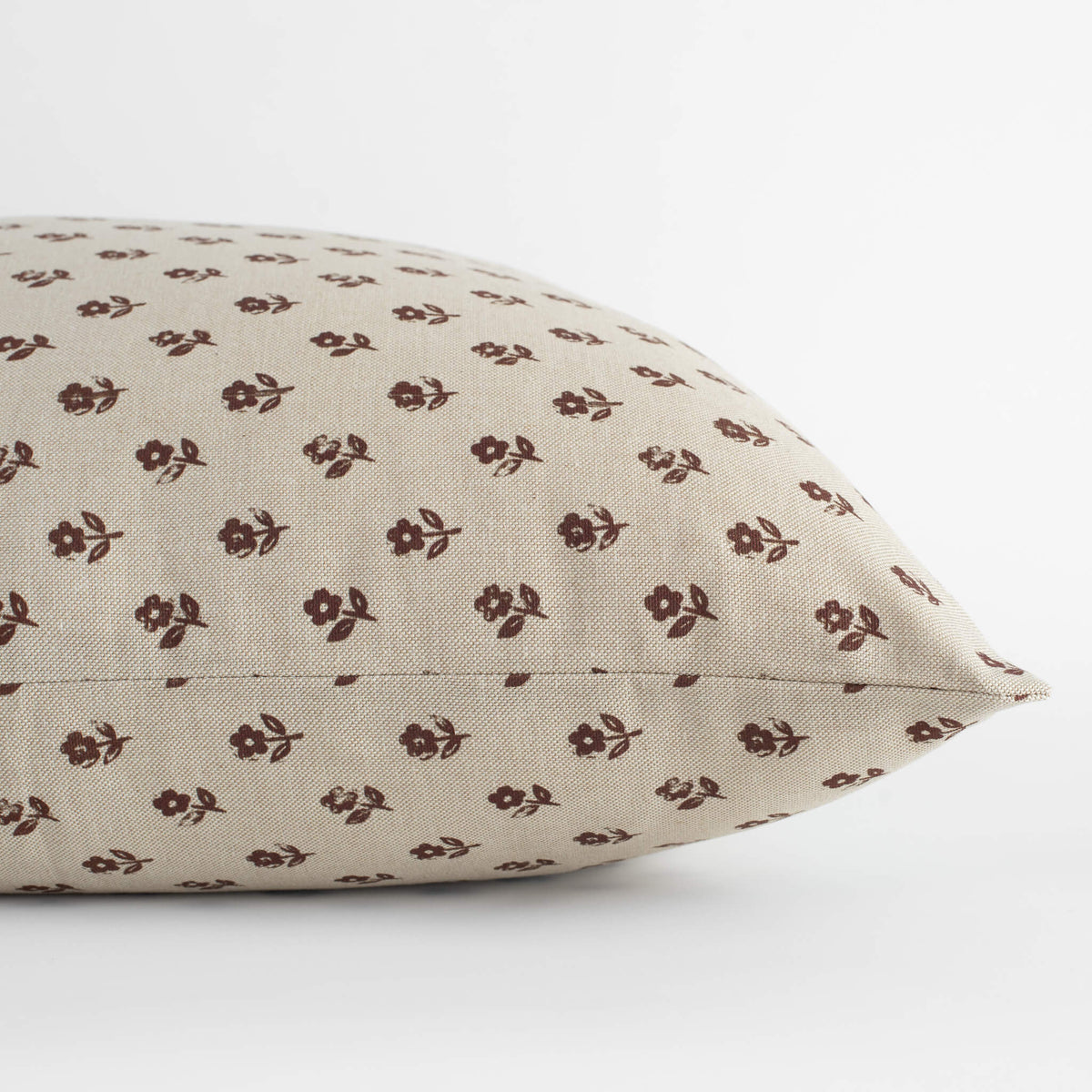 Pippa Brown Floral Pillow Cover