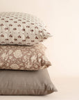 Madeleine Taupe Botanical Pillow Cover