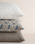Willa Blue Floral Stripe Pillow Cover