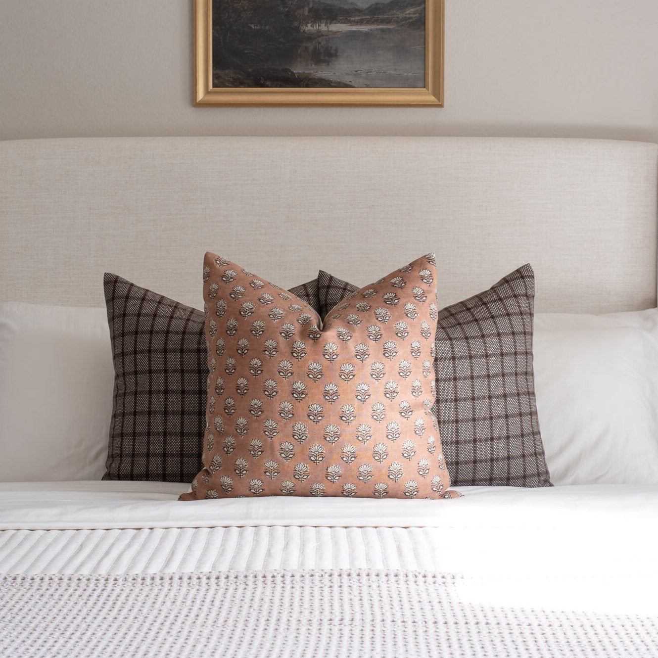 Paloma Handwoven Pillow Cover | Brown