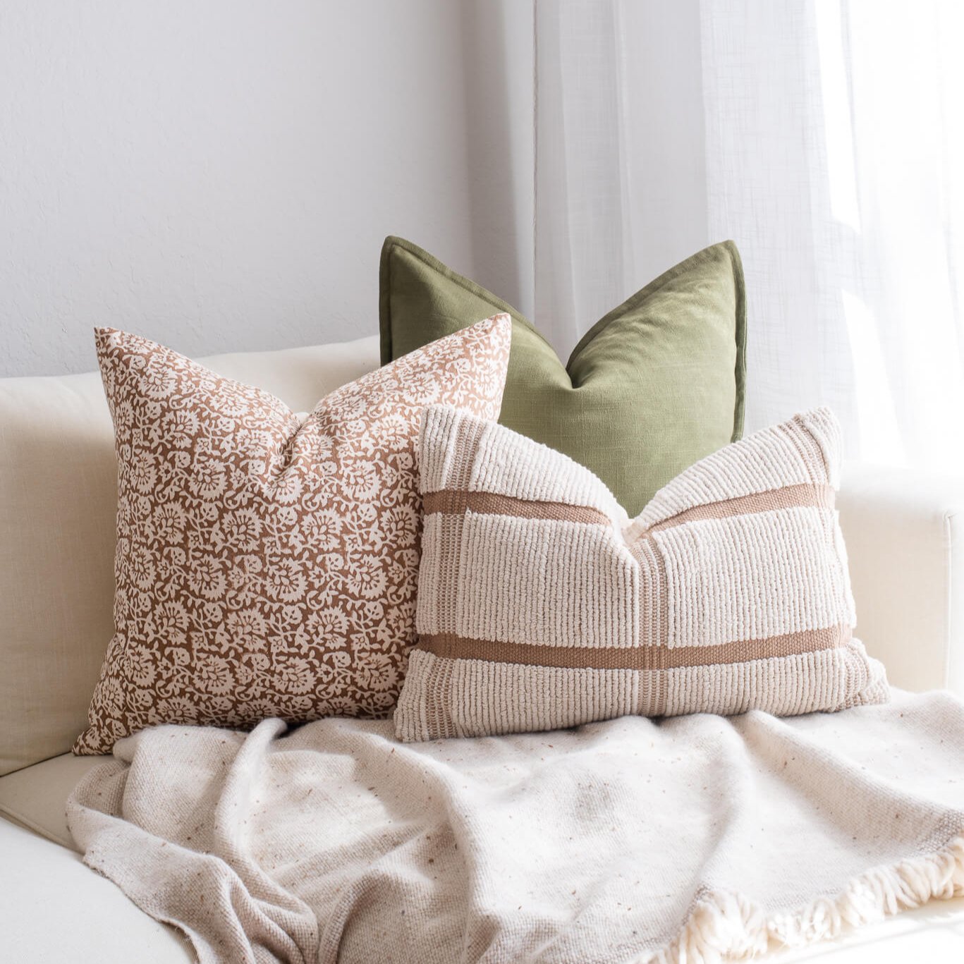 Casey Pillow Combination | Set of Three Pillow Covers