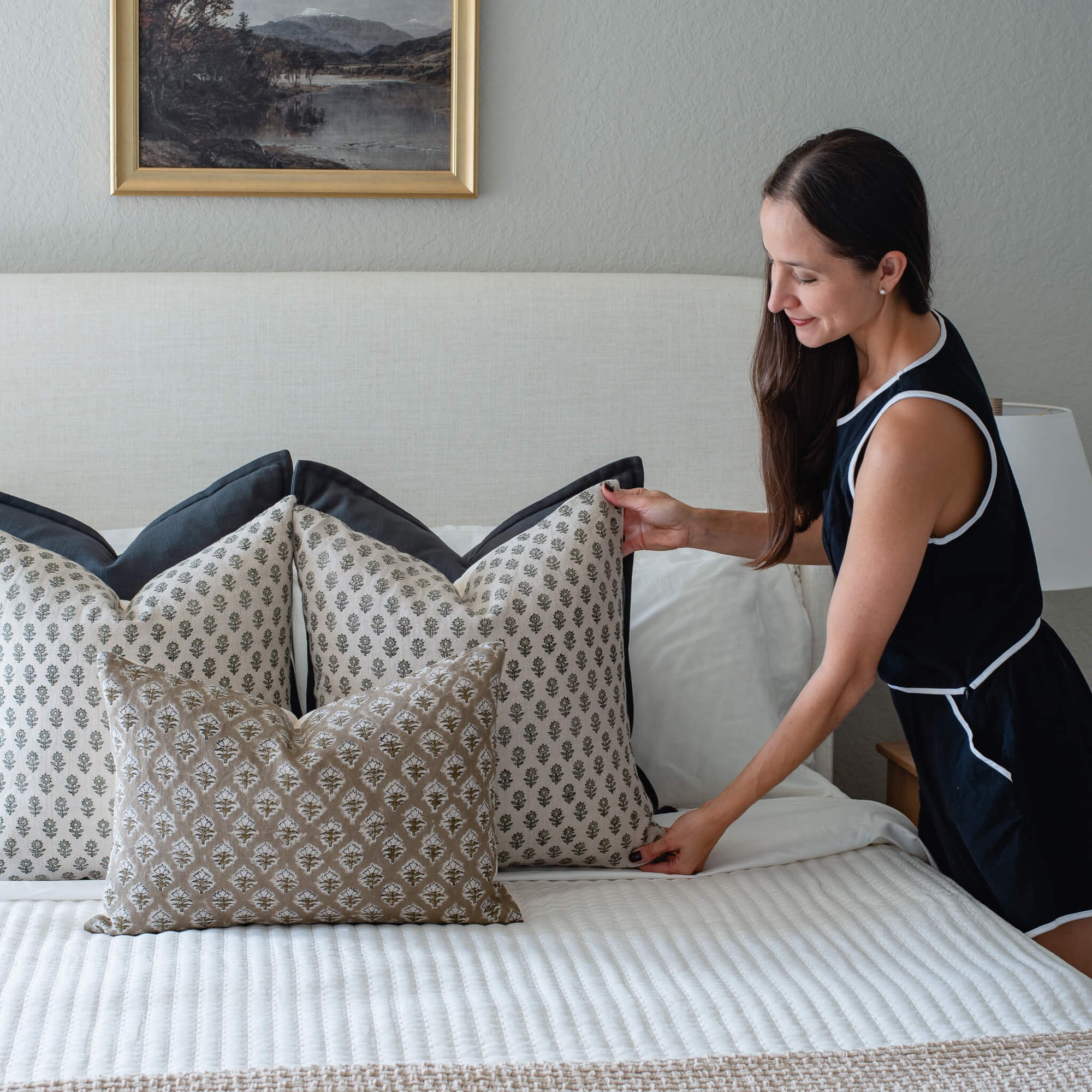 Jane Bedroom Pillow Combination | Set of Five Pillow Covers