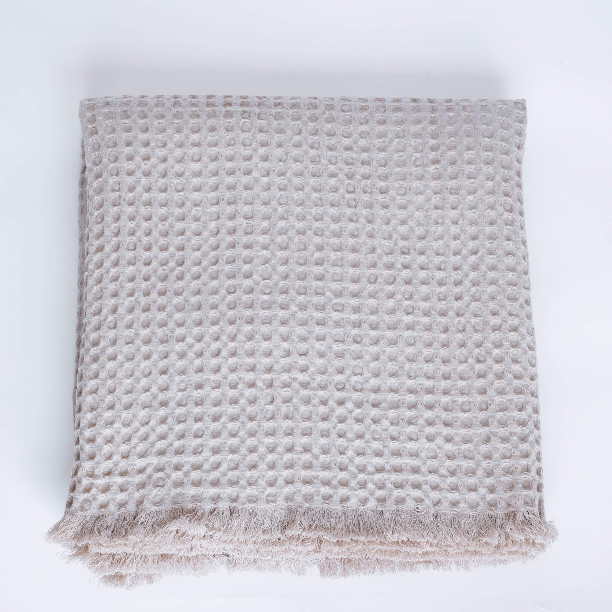 Jasper Waffle Throw Blanket | Natural