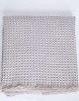 Jasper Waffle Throw Blanket | Natural