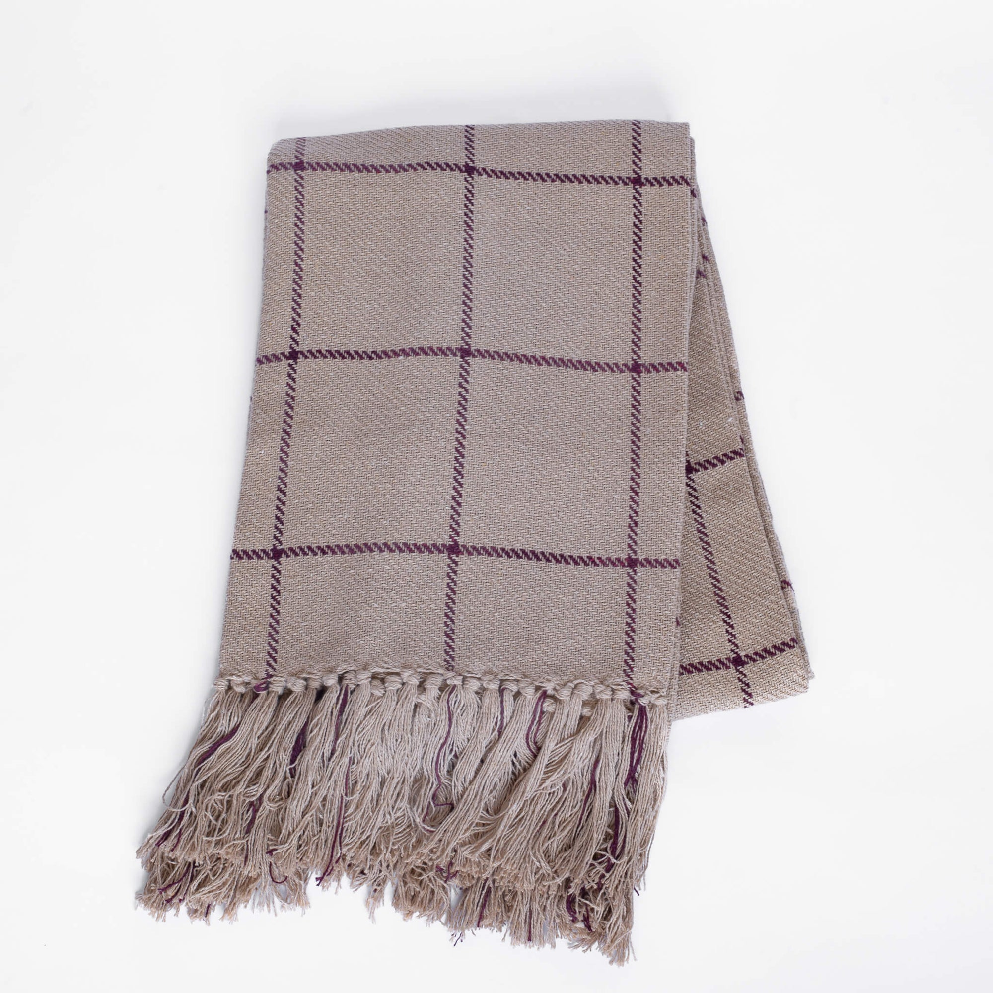 Beatrice Throw Blanket | Brown, Burgundy