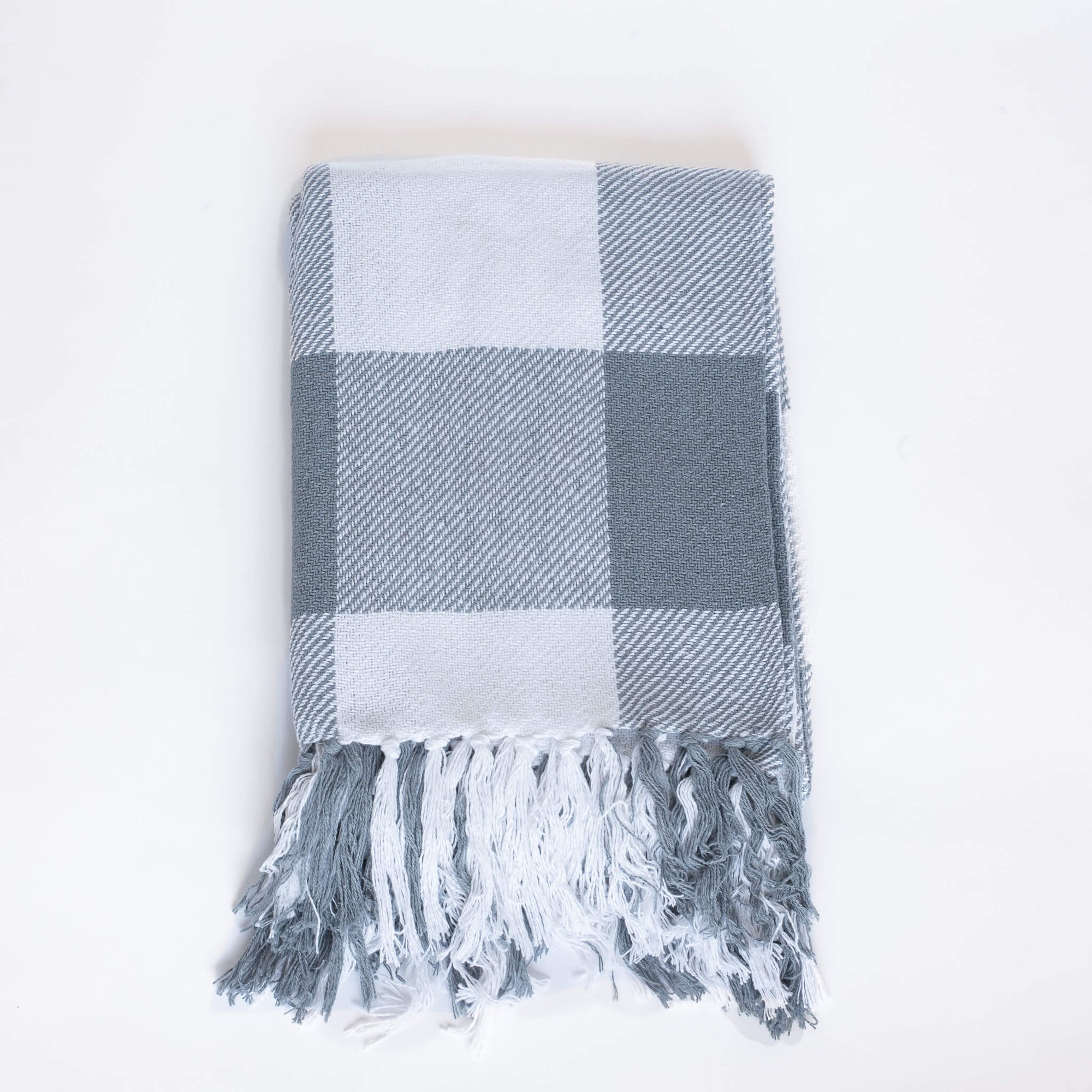 Eleanor Throw Blanket | Blue/Grey, White