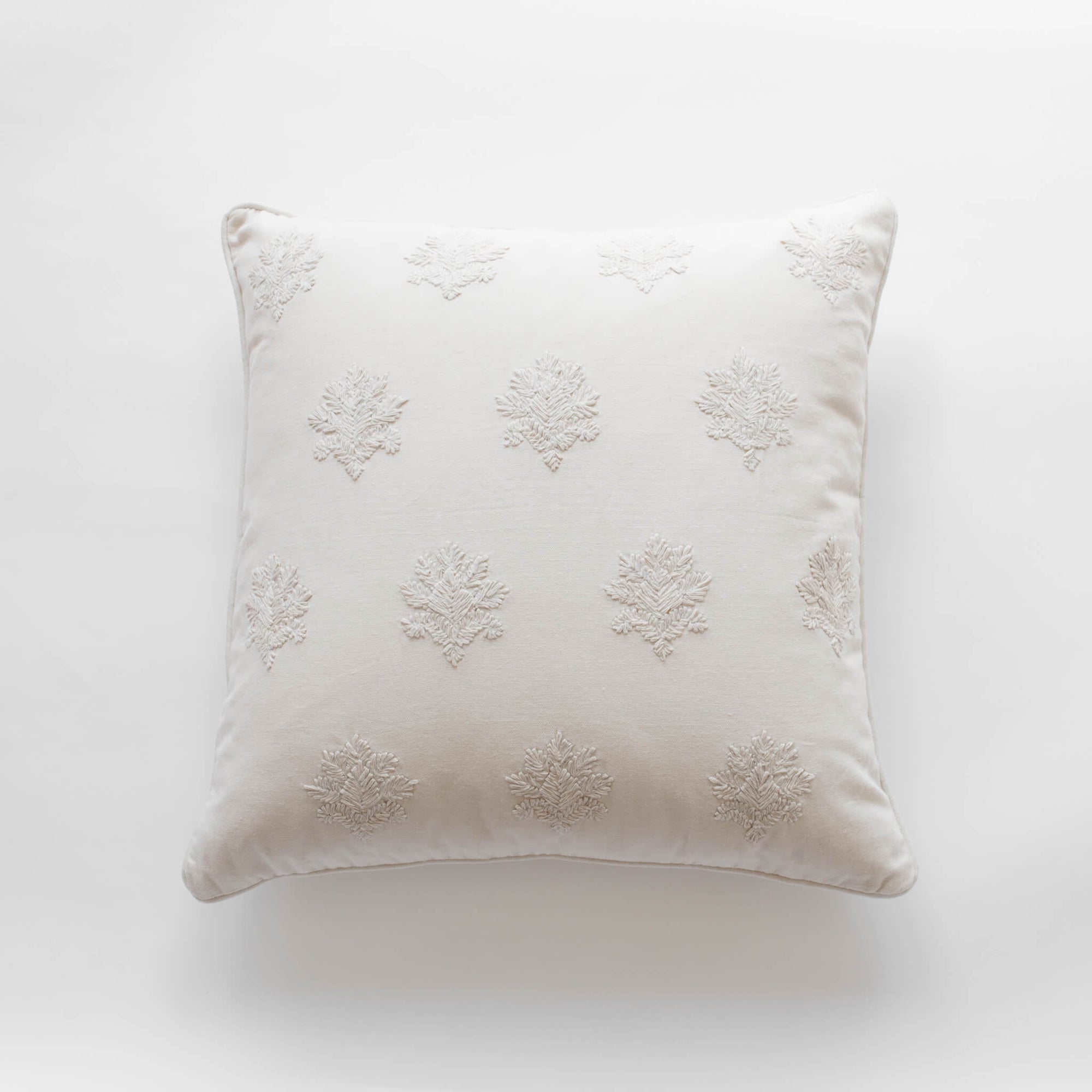 Arden Embroidered Pillow Cover | Natural