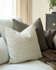 Willa Blue Floral Stripe Pillow Cover