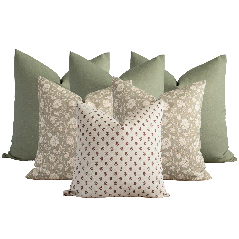 Linora Bedroom Pillow Combination | Set of Six Pillow Covers
