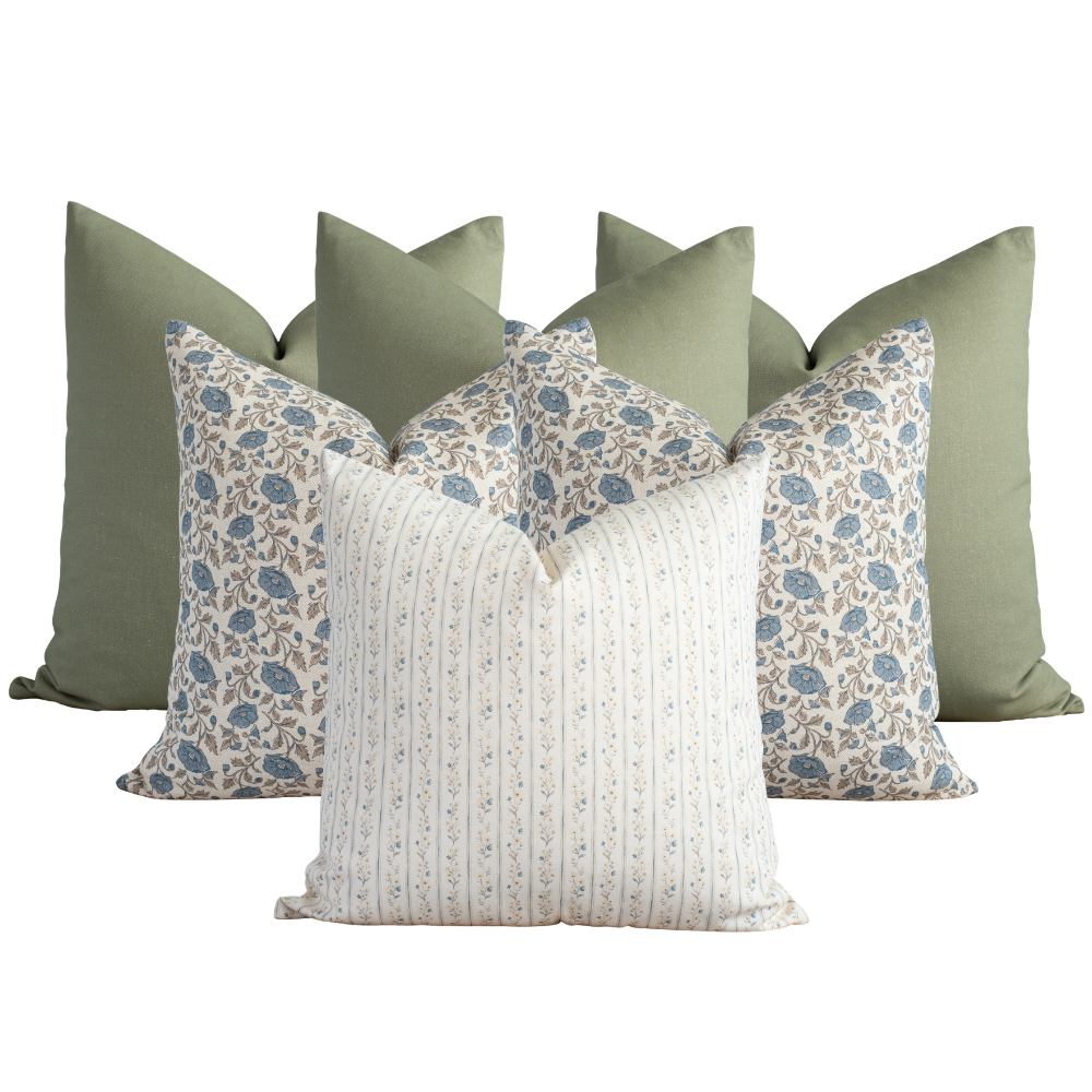 Serafina Bedroom Pillow Combination | Set of Six Pillow Covers
