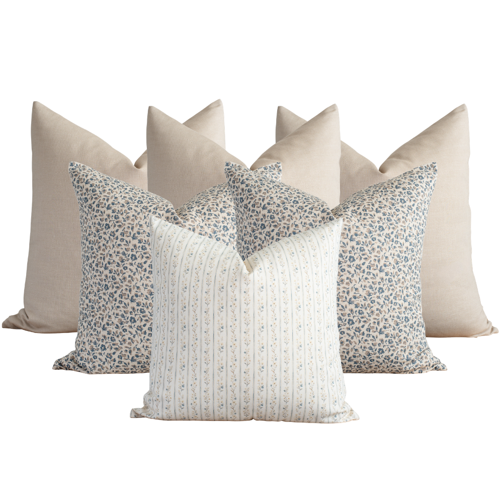 Nerina Bedroom Pillow Combination | Set of Six Pillow Covers