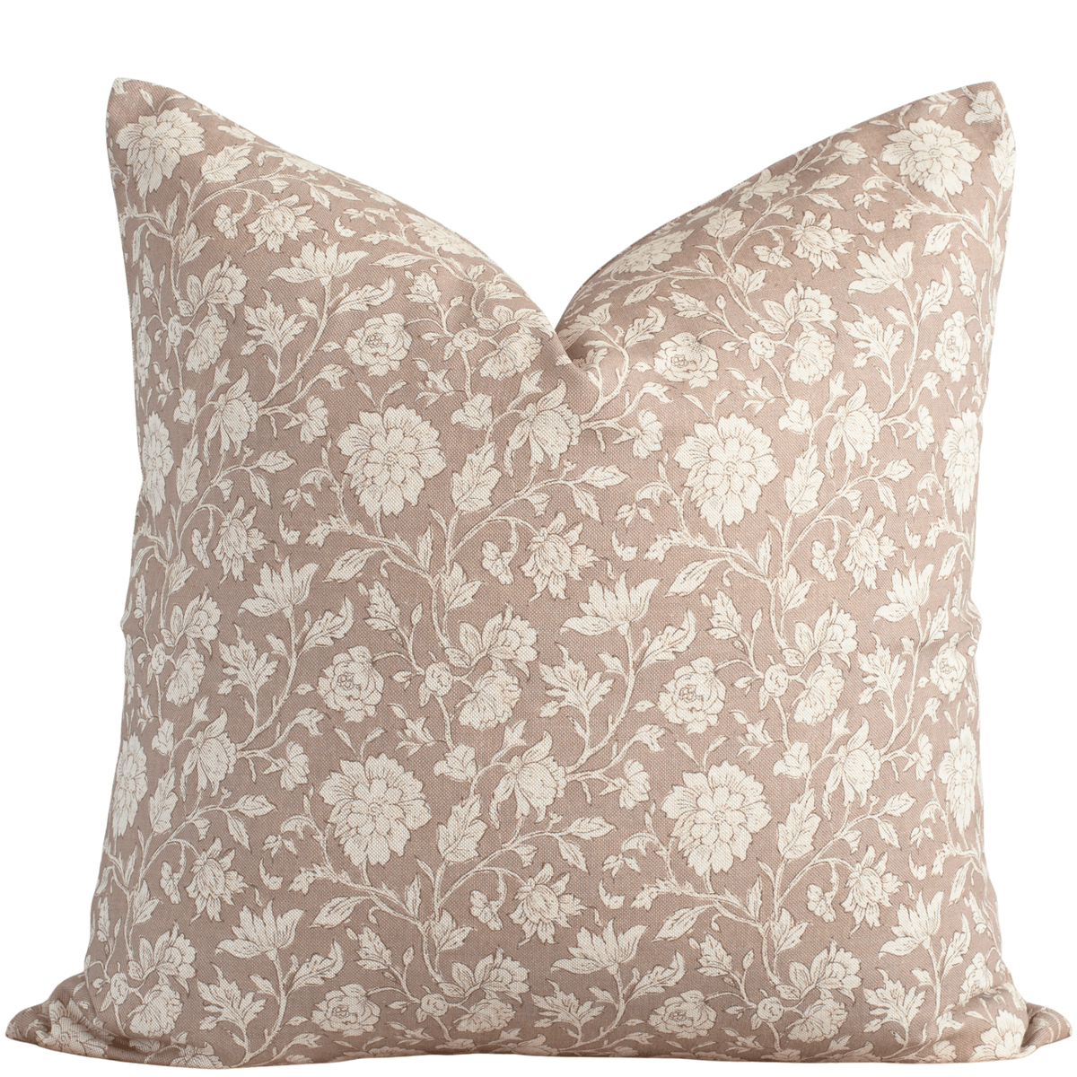 Madeleine Taupe Botanical Pillow Cover