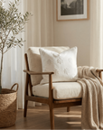 Arden Embroidered Pillow Cover | Natural