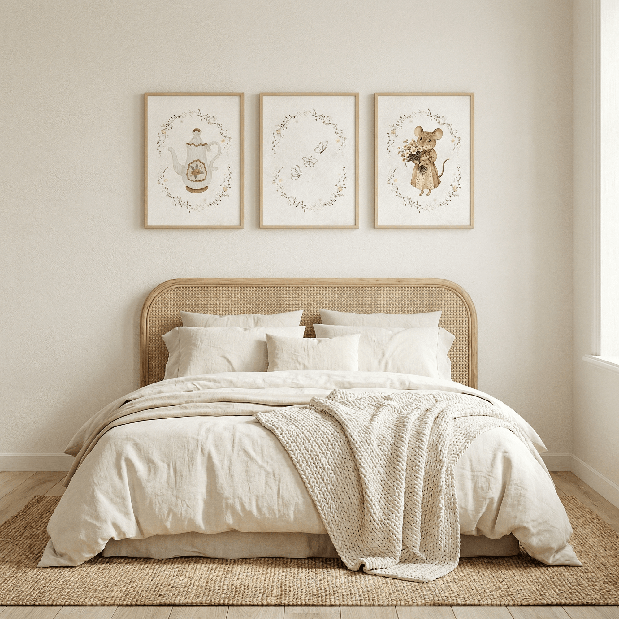 Three Butterfly Wall Art | Children's Room Decor