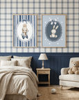 Bunny Illustration | Boys Room & Nursery Wall Decor