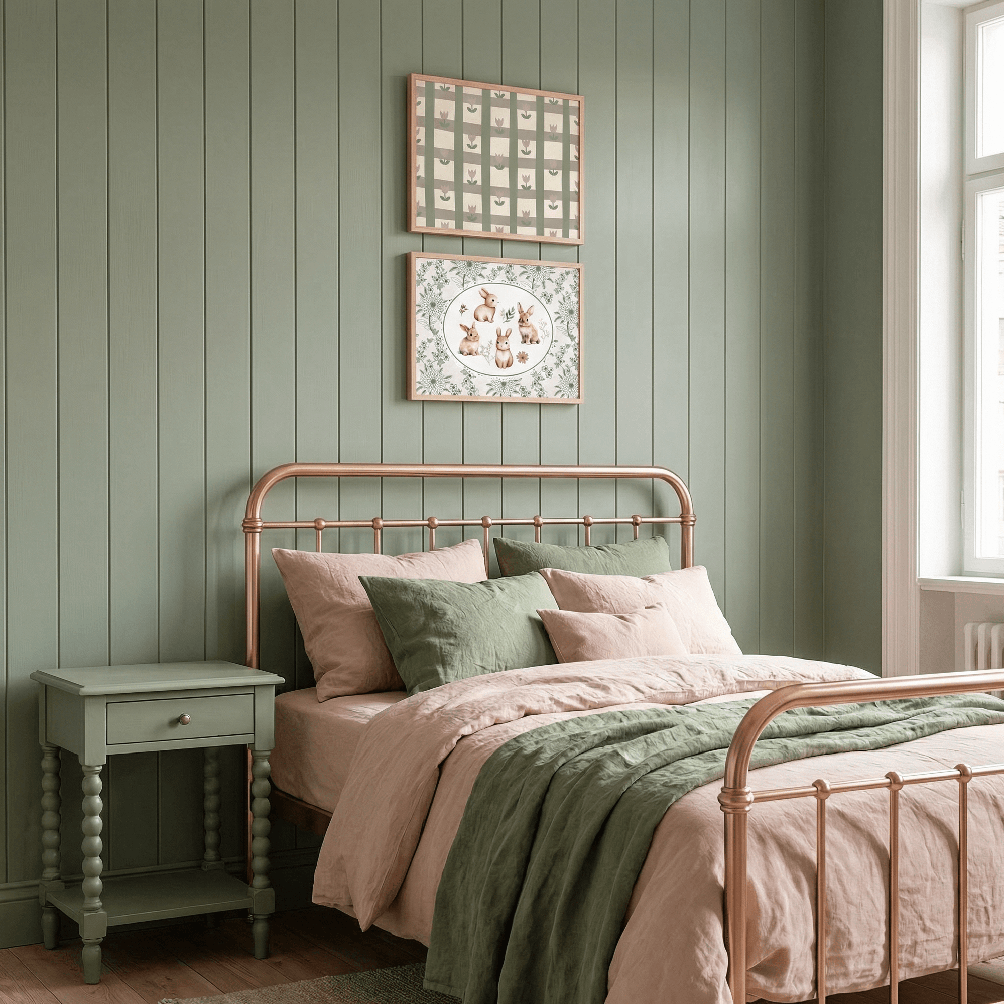 Spring Floral Art Print | Nursery & Kids Room Wall Art