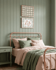 Spring Floral Art Print | Nursery & Kids Room Wall Art