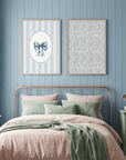 Blue Ribbon Bow Wall Art | Children's Room & Nursery Decor