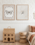 Bird on Tree Branch Art Print | Children's Room Decor