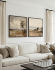Soft Neutral Field Landscape | Canvas
