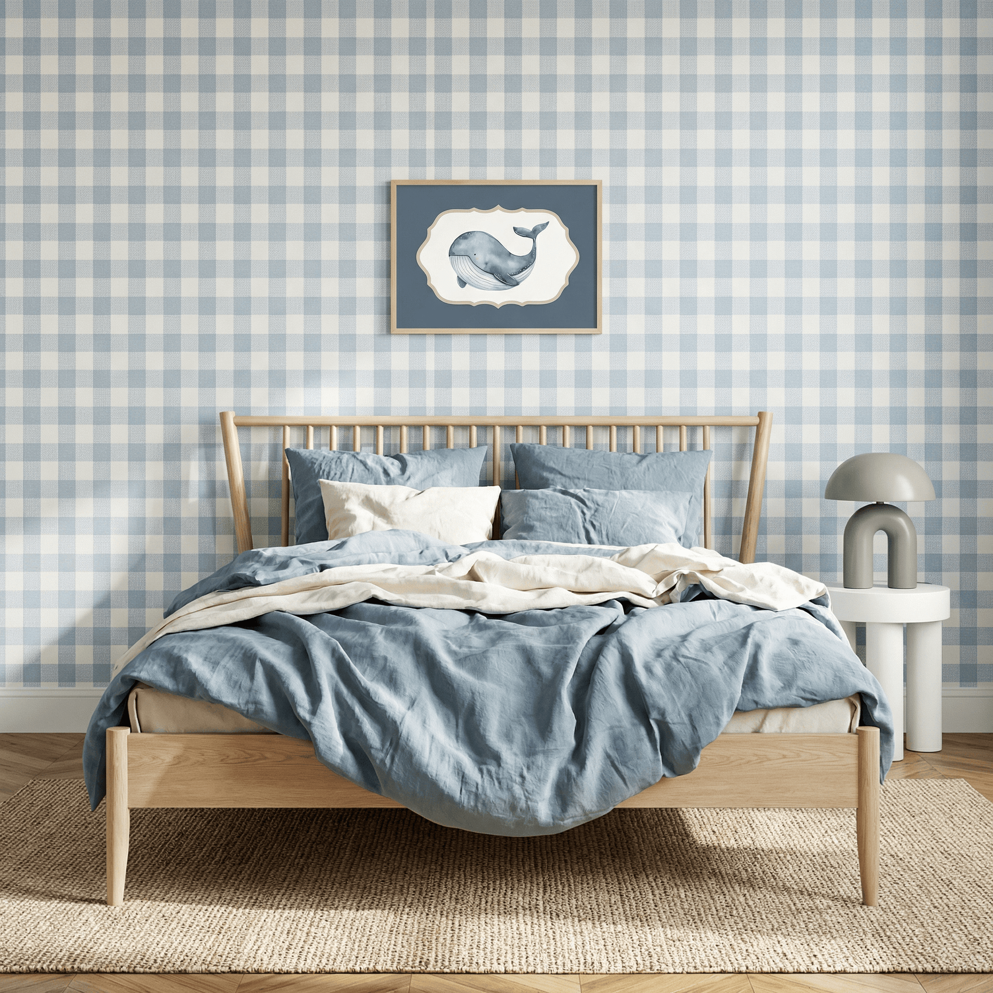 Blue Whale Watercolor Art | Kids Room & Nursery Decor