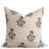 Margot Floral Block Printed Pillow Cover | Mustard, Green