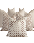 Adaira Bedroom Pillow Combination | Set of Six Pillow Covers