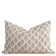 Calla Floral Block Printed Pillow Cover | Light Brown, Sage Green | Lumbar