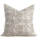 Claire Floral Block Printed Pillow Cover | Mustard