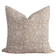 Arlet Floral Block Printed Pillow Cover | Light Brown